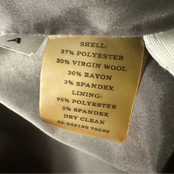 Ann Taylor brown virgin wool blend trouser pants Size 12 - Picture 13 of 13